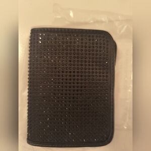 Stoney Clover Lane Black Noir Crystal Rhinestone Passport Holder